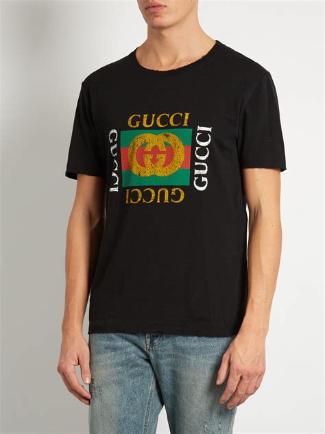 gucci shirt black|authentic gucci t shirt men.